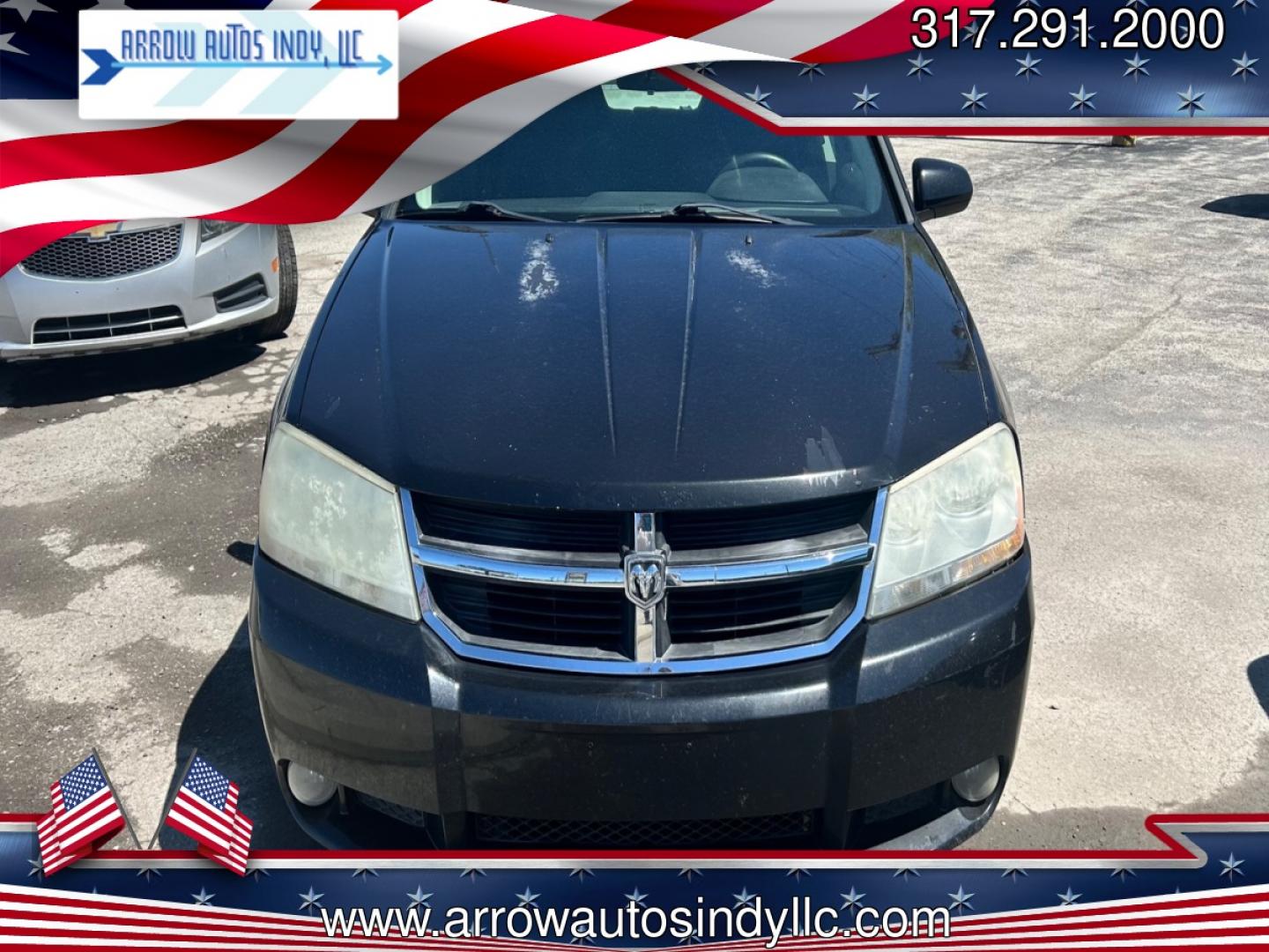 2009 Black Dodge Avenger SXT (1B3LC56B29N) with an 2.0L L4 DOHC 16V engine, 4-Speed Automatic Overdrive transmission, located at 2710A Westlane Rd., Indianapolis, IN, 46268, (317) 291-2000, 39.885670, -86.208160 - Photo#0